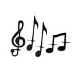 thumbnail image 3 of 4PCS Black Music Note Wall Sconce Candelabro, Letrero de pared de metal Colgador de pared Decoración para el hogar, Sala de estar Pasillo Pasillo perfecl portavelas de pared, 3 of 8