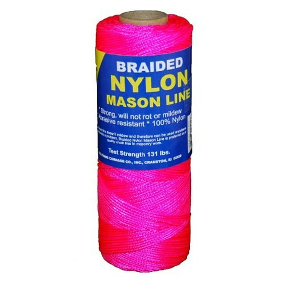 T.W. Evans Cordage 12-515 Number 1 Braided Nylon Mason with 500 ft. in Pink