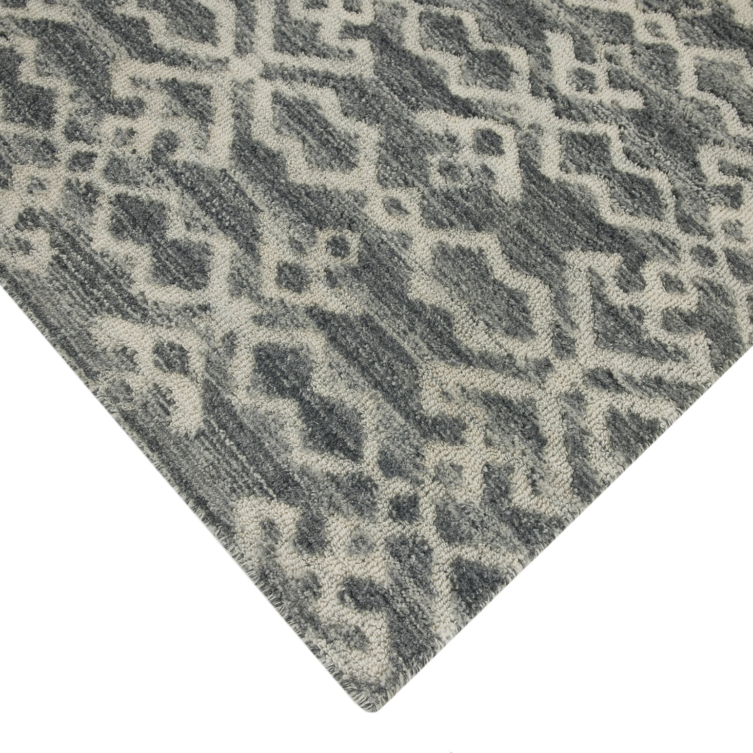 Better Homes & Gardens Gray Arcos Geo Indoor Runner Rug, 2.5' x 7'