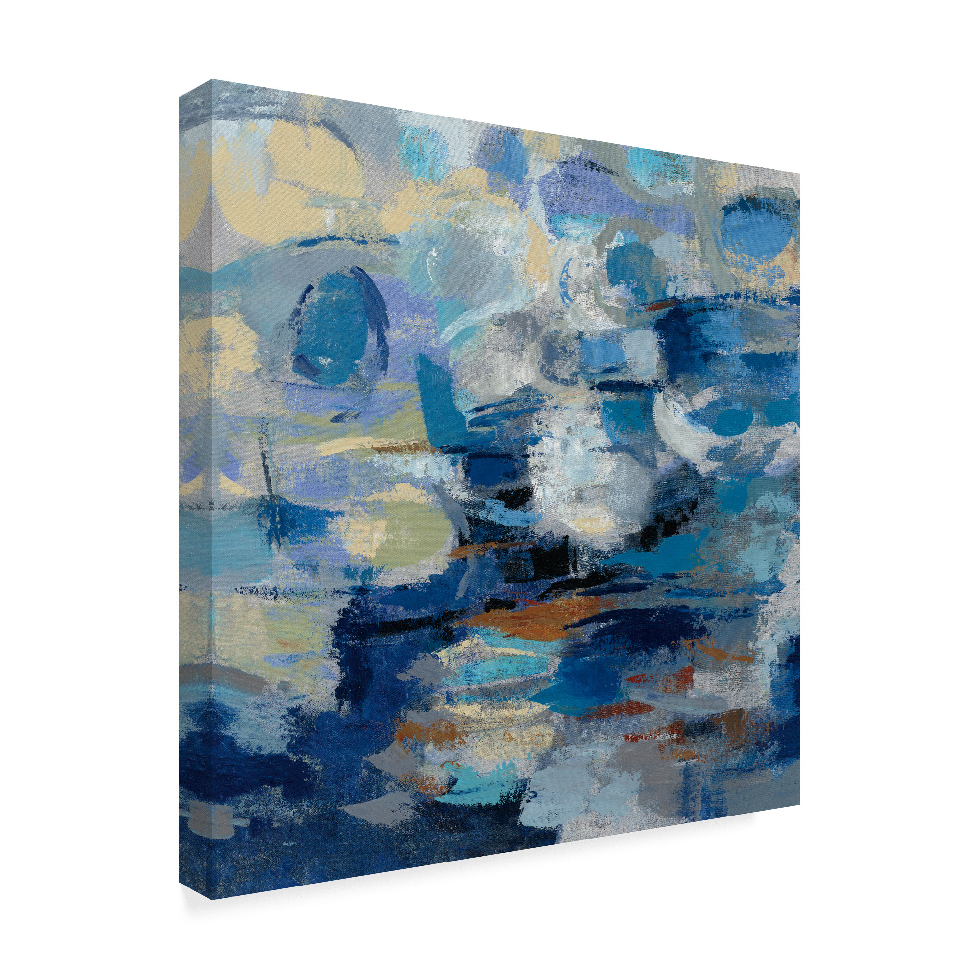 Trademark Fine Art 'Ultramarine Wave I' Canvas Art by Silvia Vassileva