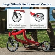 Drive Medical Nitro Euro Style 3-Wheel Rollator Rolling Walker
