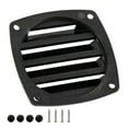 thumbnail image 5 of Boat Louvered Vent Replace, Square Outlet Vent Ventilation Ducting Cover, for RV Yacht Marine Black, 5 of 7