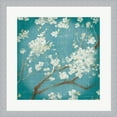 thumbnail image 2 of White Cherry Blossoms I on Teal Aged no Bird by Danhui Nai, Framed Wall Art, 19.5W x 19.5H, 2 of 2