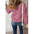 thumbnail image 3 of Winter Casual Sweatshirt - Meadow Mauve with Long Sleeves and Fleece Lining - [ZhiHiMeRi] | (US 16-18)XL, 3 of 9
