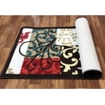thumbnail image 4 of Gloria- Kitchen Rug Non-Skid Runner Kitchen Mats for Floor Non-Slip Hallway Runners with Rubber Backing Entryway Hallway Floor Mat Low Profile Door Mat (20" x 57") Red Brown Floral Design, 4 of 5