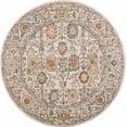 thumbnail image 3 of Hauteloom Herstmonceux Living Room, Bedroom Area Rug - Traditional - Camel, Charcoal, Dusty Pink - 7'10" Round, 3 of 20