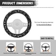 thumbnail image 6 of Uorisanigo Gothic Moon Fuzzy Steering Wheel Cover 15 Inch Car Steering Wheel Protector for Women Non-Slip Car Wheel Covers for Winter Replacement Car Accessories Gift for Wife, 6 of 8