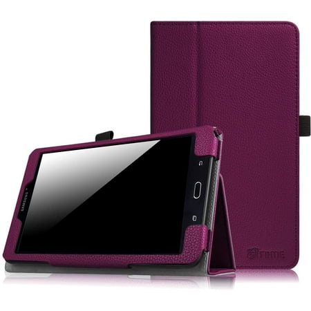 Fintie Folio Case for Samsung Galaxy Tab E 8.0 Tablet - Slim Fit Premium Vegan Leather Stand Cover, Purple