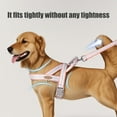 thumbnail image 5 of SLYNSHome Dog Harness with Leash Set Adjustable Soft Step-in Dog Vest No Choke No Pull Reflective for Medium Pets,Solid and No-chew - Pink - 0.78x55.12 inch, 5 of 6