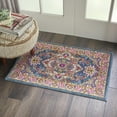 thumbnail image 3 of Nourison Passion Persian Teal Multicolor 1'10" x 2'10" Area Rug, (2x2), 3 of 9