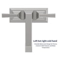 thumbnail image 4 of 2-Handle Bathroom Sink Faucet Brushed Nickel 4 Inches Centerset Vanity Faucet 3 Hole Bathroom Faucet with Pop Up Drain & Supply Lines Modern Commercial Bathroom Faucets Lavatory Faucet 4069-NP, 4 of 5