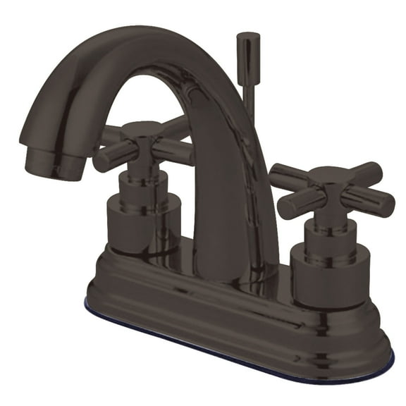 Kingston Brass Elinvar Two Handle 4" Centerset Lavatory Faucet with Brass Pop-up
