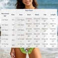thumbnail image 3 of Cowsor 2-12 Years Girls One Piece Swimsuit Pineapple Print Long Flutter Sleeve Modest UV Protection Swimwear for Summer Beach Pool Training, 3 of 6