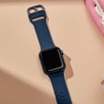 thumbnail image 2 of Paquete de 3 correas compatibles con Apple Watch de 45 mm, 44 mm y 42 mm, pulseras deportivas de silicona suave, correa de repuesto con cierre clásico para Iwatch Series Se 7 6, 2 of 5