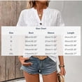thumbnail image 3 of Kezqiaxn Womens Summer Tops Short Sleeve v-neck Loose Button Down Shirt Blouses for Women Dressy Casual Fashion Clothing 2026, 3 of 6
