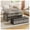 Grey, variant on 43.3'' Lift Top Coffee Table Set with Ottoman Bench, Modern Coffee Table with 3 Storage Drawers and Hidden Compartment for Living Room