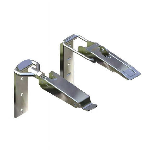 WEUVEB Truck Tool Box Heavy Duty Metal Toggle Latch Silver Galvanized Iron Buckle Clip