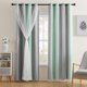 thumbnail image 1 of Cortinas XiDi, 2 paneles, 86 x 90 pulgadas, opacas, para habitación de niñas estrelladas, 1 of 7