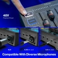 thumbnail image 5 of FIFINE SC3 Gaming Audio Mixer, 4 Channels Audio Interface with XLR/6.35mm/3.5mm Inputs, RGB Streaming Sound Card with Monitor, 48V Power, Mute Button, 5 of 10