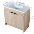 thumbnail image 2 of 36 Inch - High-Quality Eco-Friendly Plywood - Bathroom Function - Water-Resistant Vanity Base, 2 of 7