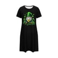 thumbnail image 5 of Sakmal Moo Moos for Women Nightgowns Cute Short Sleeve St Patrick's Day Nightwear Irish St Paddys Day Short Shamrock Print Womens Nightgown L, 5 of 5