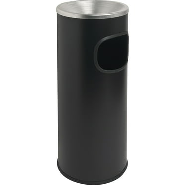 Genuine Joe Fire-safe 3-Gallon Ashtray Receptacle, Aluminum