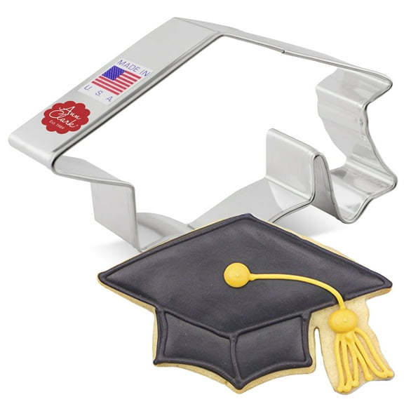 Graduation Cap Steel Cookie Cutter Set, by Ann Clark