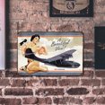 thumbnail image 2 of Vintage Sexy Pilot Lady Retro Placa de metal Placa de letrero de estaño para Pub Club Coffee Tmvgtek Para estrenar, 2 of 9