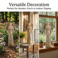 thumbnail image 4 of Resin Garden Statue Standing Angel with Bird Garden Statuary for Outdoor Garden Decor, 4 of 5