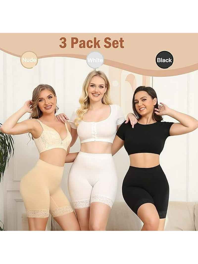 shorts slips for dresses Subuteay Slip Under Women Lace Under Dress Short Women Panties Mid Waisted White XL at Amazon Women's Clothing store Made ethically in California INNERSY Women's Slip Shorts for