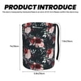 thumbnail image 3 of Naloa Watercolor Floral Car Trash Can Garbage Car Accessories Trash Can Car Waste Bin for for Driver and Passenger Any Vehicle, 3 of 7