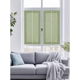 thumbnail image 4 of Non-Adhesive Static Cling Window Tint, Sage Green Geometric Window Privacy Film Frosted, Green Greek Key Design Burlap Modern Art Insulated Windows Frosted Films for Living room, 35.4 x 78.7 Inches, 4 of 9