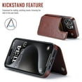 thumbnail image 7 of for iPhone 12 Pro Max Wallet Case with Card Holder, PU Faux Leather Kickstand Card Slots Case, Double Magnetic Clasp and Durable Shockproof Cover, 7 of 7