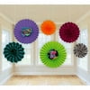 Animal Print 'Totally 80s' Paper Fan Decorations (6pc)