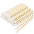 thumbnail image 1 of "100 Pcs Disposable Lip Brushes Premium Lipstick Applicator Wands Bamboo Handle Makeup Tool Kits", 1 of 5