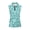 Mint Leopard, variant on Whosucclay Bunny Carrot Floral Print Womens Golf Shirt Sleeveless Golf Shirt for Ladies, Breathable Half Zip Collar for Tennis Athletic Sports