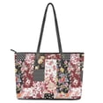 thumbnail image 4 of ZUXONGSY Spotted Rose Daisy Print Tote Bag for Women Multifunctional Travel Purse Fashion Top Handle Tote Bag with Zippered for Work Dating, 4 of 6