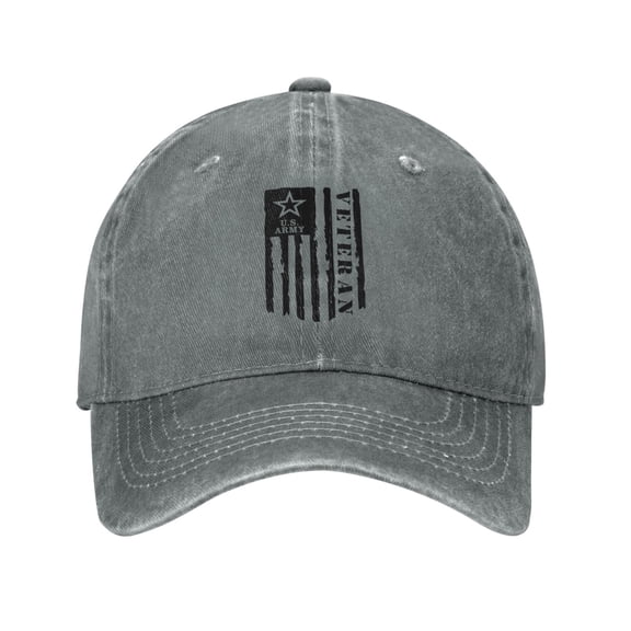 U.S Army Veteran Flag Cowboy Hat Baseball Hat Trucker Hat For Men Women Retro Denim Hats Baseball Cap Dad Hat