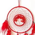 thumbnail image 3 of Red Dream Catcher Wall Decor Crystal Tree of Life Dream Catchers Handmade Feather Dreamcatcher Wall Hanging Ornament for Bedroom Living Room Home Decor, 3 of 6