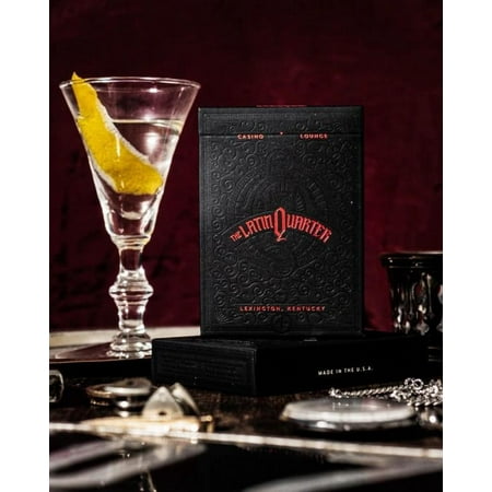 Latin Quarter Signature Edition Red Gilded Playing Cards by McClure and Stark