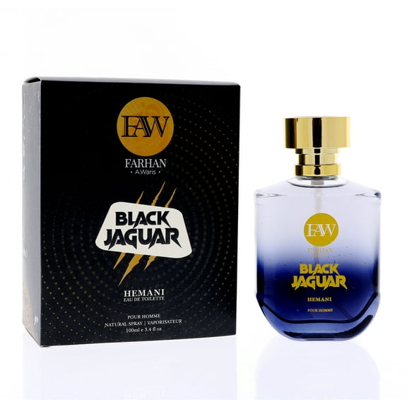 HEMANI Farhan Ali Waris Perfume Black Jaguar 100ml for Men
