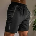 thumbnail image 2 of Men's Casual Shorts Mens Button Shorts Fuzzy Mens with Pockets Athletic Short Athletic Little Year Men Tennis Workout Men Pack Pt Active Quick Y Men's Summer Black M, 2 of 7