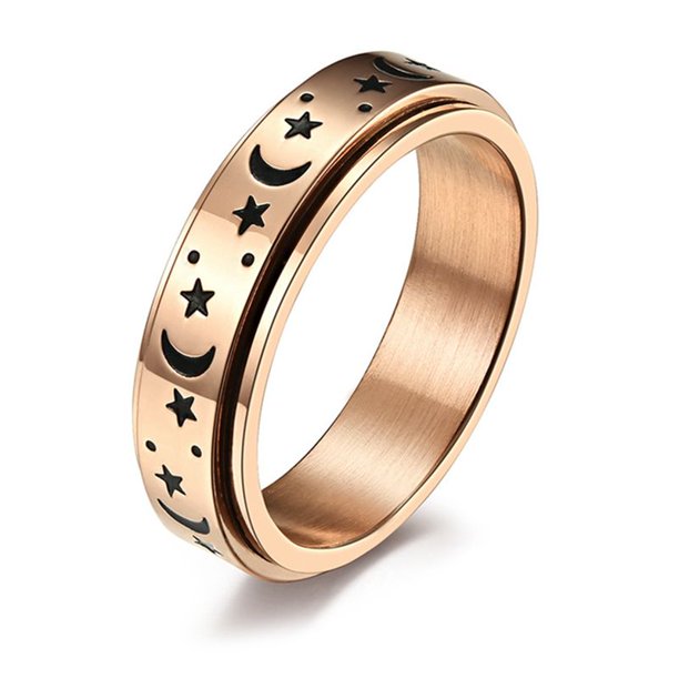 Teblacker Stainless Steel Spinner Ring For Women Men Fidget Band Rings Moon Star Stress Relieving Wide Wedding Promise Rings Rose Gold 6 Walmart Com Teblacker Stainless Steel Spinner Ring For Women Men Fidget Band Rings Moon Star Stress Relieving Wide Wedding Promise Rings Rose Gold 6 Walmart Com