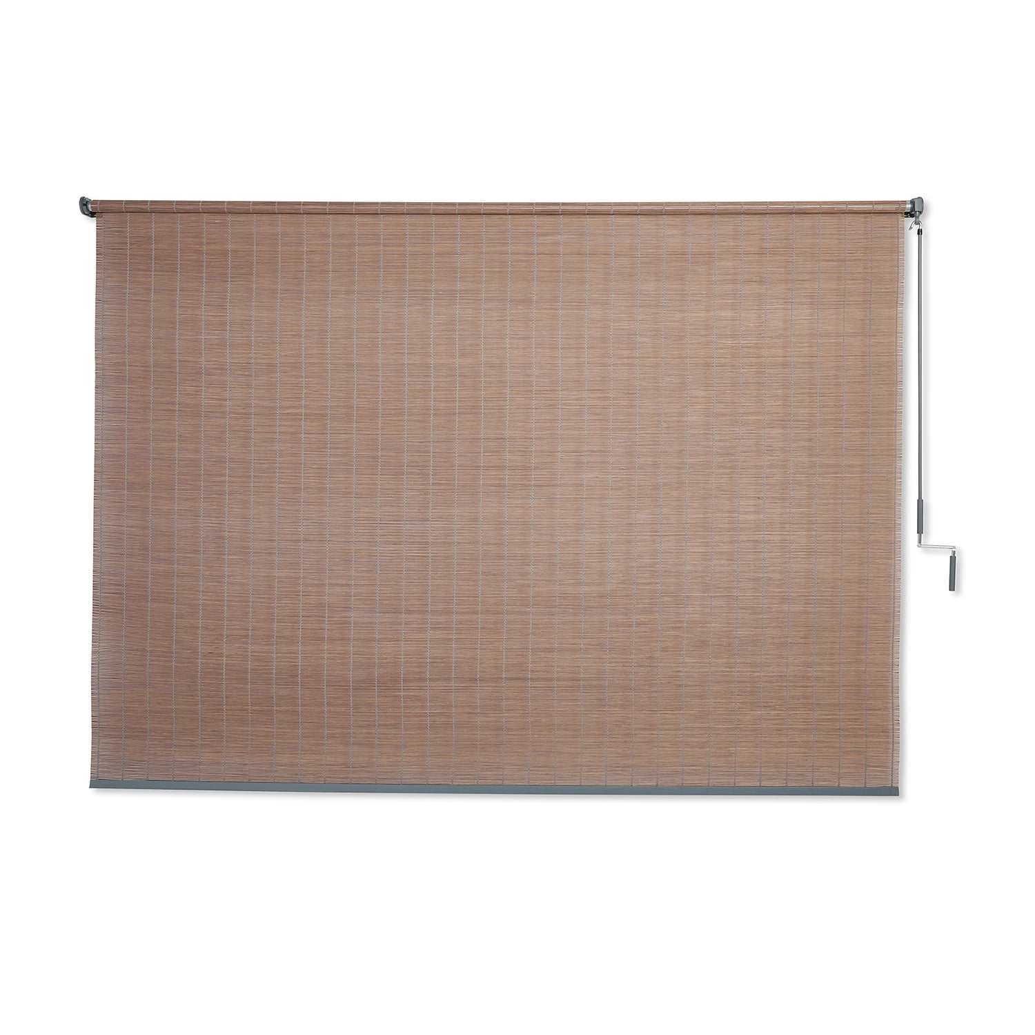 Coolaroo Bamboo Outdoor Roller Shade, 8' x 6'; Driftwood