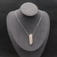thumbnail image 4 of K-KED 10pc Mix Stone Irregular Flat Pendants Necklace Energy Reiki Healing Amulet-Rose Quartz, 4 of 9
