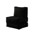 thumbnail image 3 of Cloudy Black Nylon Chair - Indoor/ Outdoor Water Resistant, Foam Filling, Self-expanding, 3 of 9