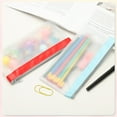 thumbnail image 5 of 8.5x4 Inch Money Bags with Zipper, 4Pcs Clear Cash Deposit Bank Pouch Envelopes Check Wallet for Coin Cosmetics Invioce Bill, Pink, 5 of 6