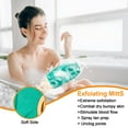 thumbnail image 3 of Hootek 3Pcs Exfoliating Body Scrubber Set, Back Scrubber,Bath Glove and Shower Bath Sponge Loofah for Shower, Bath Exfoliating Body Scrubber for Men and Women, Body Wash Scrub Bath Supplies, Blue, 3 of 7