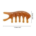 thumbnail image 2 of Unique Bargains 1 Pc Comfortable Head Massage Comb for Home Coffee Color Resin, 2 of 5