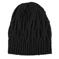 thumbnail image 2 of Only Moment Warm Fleece Lined Beanie Knit Ski Stocking Cap Black Acrylic Slouchy Beanies for Women Knit Warm Winter Hats for Women Thick for Cold Weather One Size, 2 of 4
